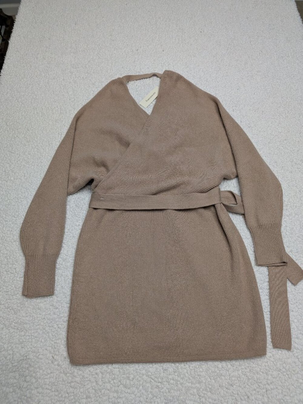 Francesca’s Wrap Sweater Dress NWT Small